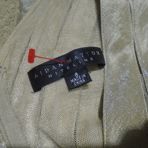 AIDAN MATTOX Niteline Ruffled-Tier Sheath Dress 6 - Picture 4 of 9